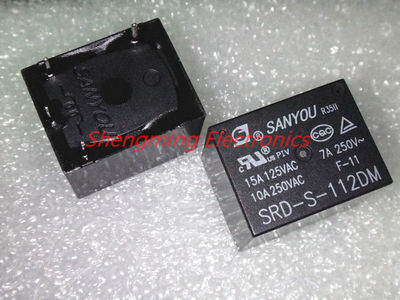 10pcs 12V 4pins SRD-S-112DM 10A 250VAC  SANYOU Relay