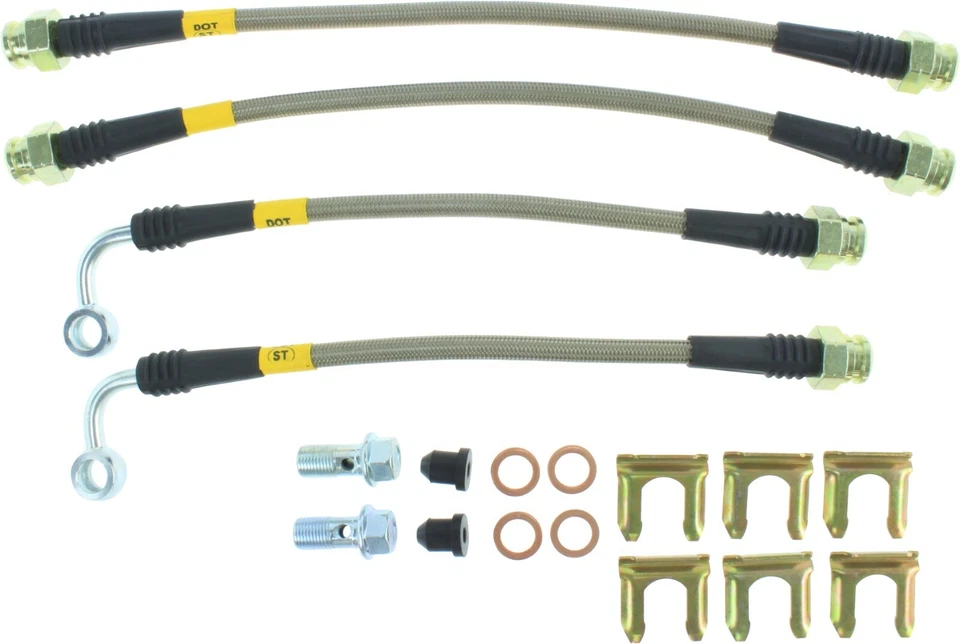 Kit de línea de freno trasero de acero inoxidable StopTech 950.47505 para 00-09 Subaru Legacy Foto 3 de 3