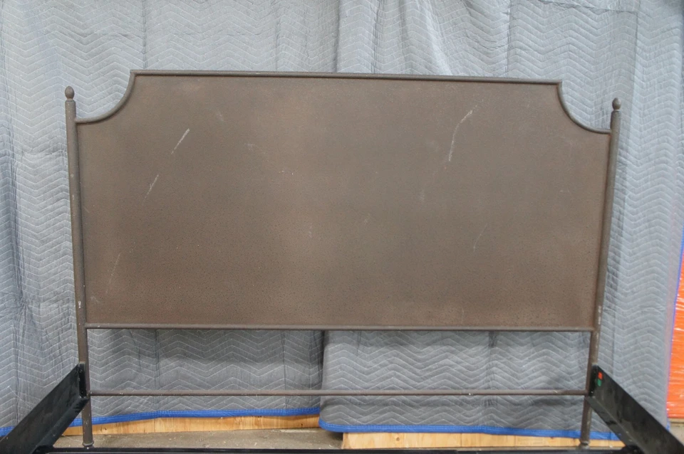 Restoration Hardware 19th Century Campaign Style Iron & Steel California King - Image 4 of 4