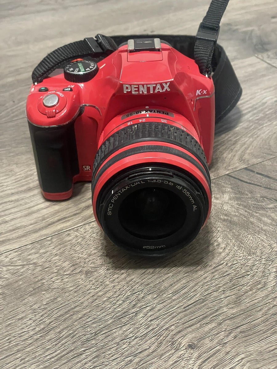 PENTAX k-x Single-Lens Reflex Camera Red w/ 32GB SD CARD TESTED