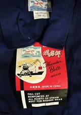 Mens Vintage THUNDERBOLT Brand cotton Overalls - new in packet. Old Size 5  1/4