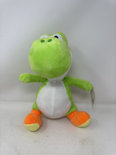 Yoshi Plush Super Mario Brothers Toy Stuffed Plush Animal Doll 10" New Green - Picture 2 of 7