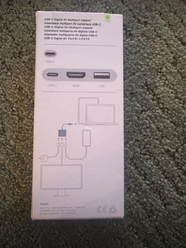 NIB Apple MUF82AM/A USB-C to Digital AV Multiport Adapter - Photo 2/3
