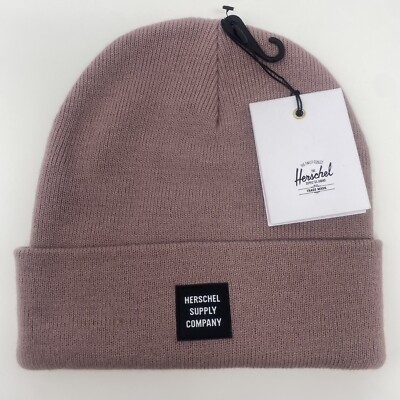 Herschel Supply Company Co Abbott Rib Knit Beanie Ash Rose