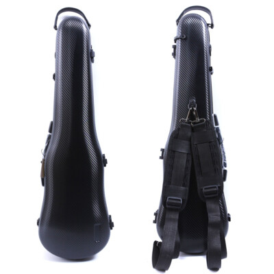 Strong violin Case 4/4 Carbon fiber Violin Box Black Color Protect Violin US
