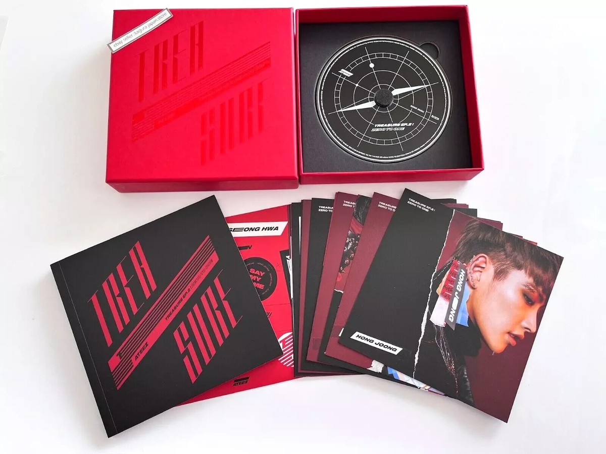 ATEEZ TREASURE EP.2 Zero To One CD + [WOOYOUNG] Photocard + Random