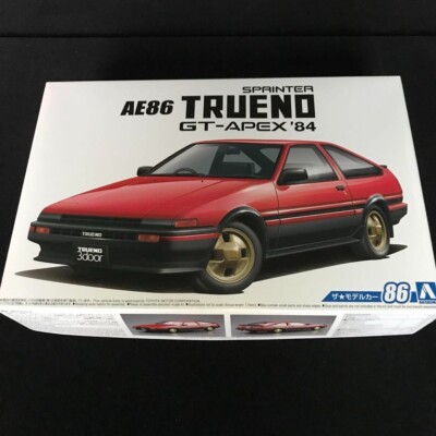 Aoshima No.86 Toyota AE86 Sprinter Trueno GT-APEX 1984 1/24 Scale