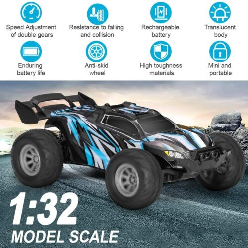 2PCS 1:32 High Speed 20KM/h RC Car Remote Control Off-road Truck Buggy Toy Adult - Picture 6 of 13