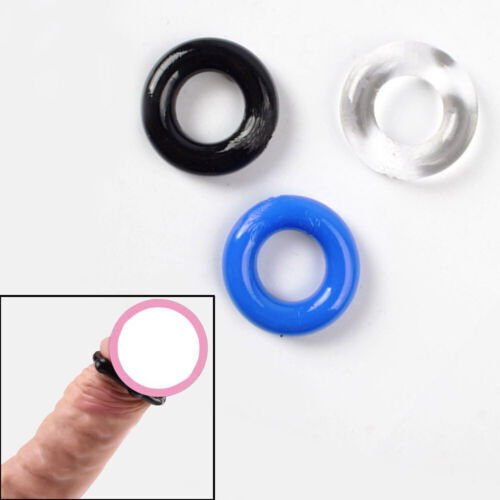 3Pcs/Set Silicone Cock/Penis Ring for Men Enhancer Prolong Sex Aid Tools - Picture 9 of 15