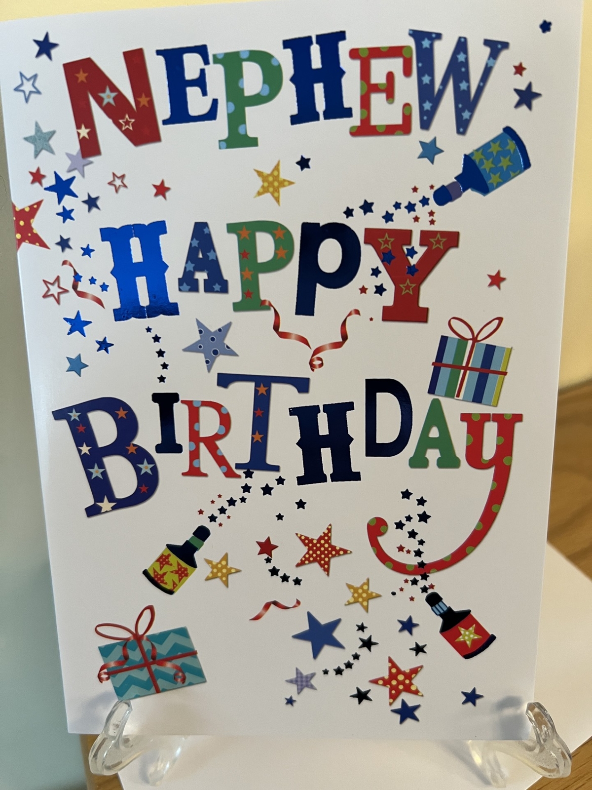 Birthday Card Nephew Male 5.2"" x 7.5"" Simon Elvin