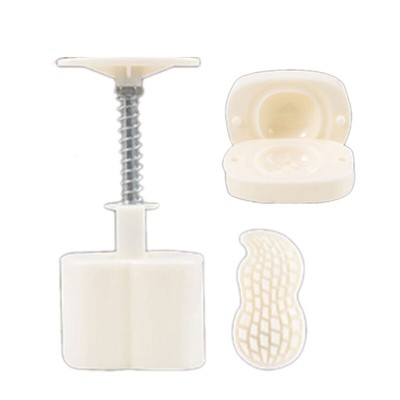 Hand-Pressure Moon Cake Molds 3D Peanut Persimmon Cookie Stamp Moon Cake Maker