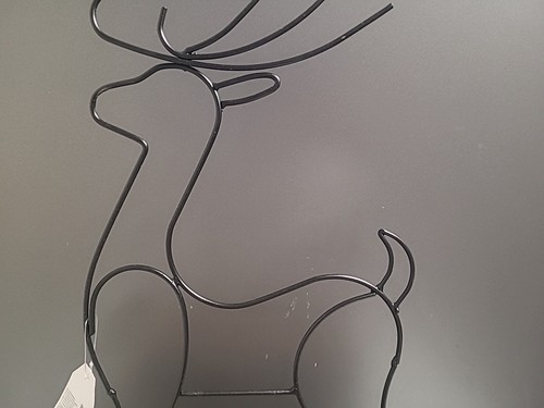 40.5cm Wooden And Metal Deer Planter Brand New - Picture 3 of 4