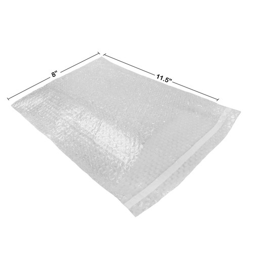 150 - 8x11.5 Bubble Pouches Bags Cushioning Self Seal Clear 8" x 11.5" (2318D) - Picture 3 of 4