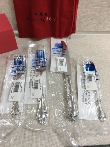 International Joan Of Arc Sterling Four Piece Dinner Flatware