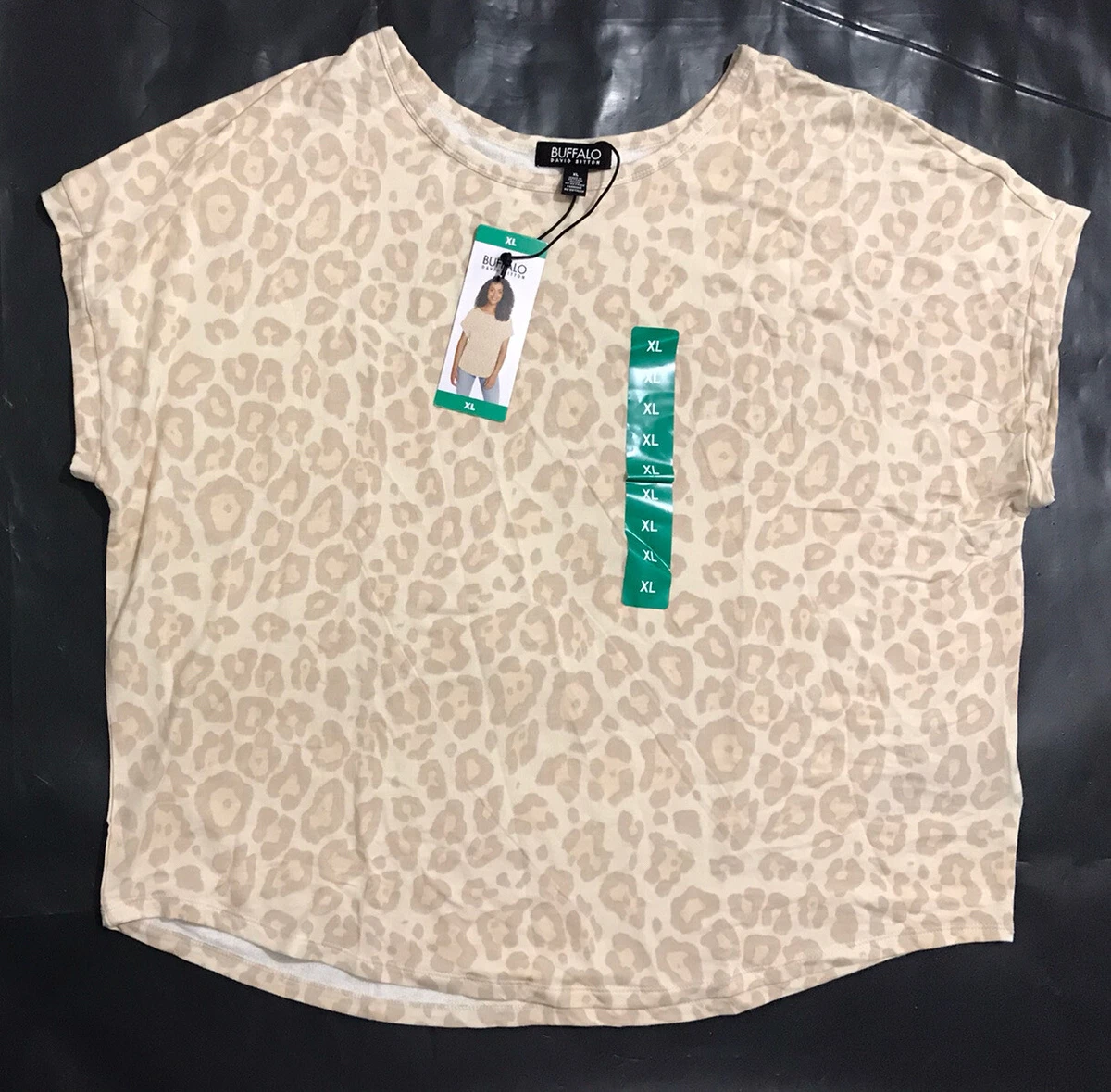Buffalo David Bitton Top Donna Girocollo A Maniche Corte - Morbido Tessuto In Viscosa Ed Elastan, Vestibilità Rilassata, Verde, XL - 6