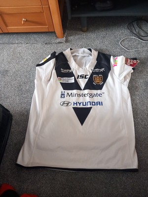 Isc Hull Rugby League weißes Shirt Größe 2xl 