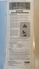 kootek CR3015 cable management Channel up to 157" long on wall White 