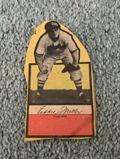 1948 Philadelphia Bulletin Phillies Stand-Up Baseball Card Eddie Miller