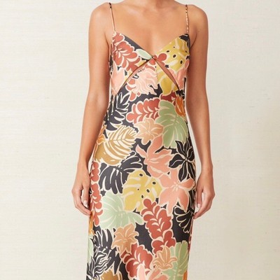 bec and bridge floral midi dress