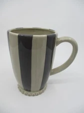 GG COLLECTION/GRACIOUS GOODS- LIVINGTONE GRAY / TAUPE MUG - 5 1/2"  1007C