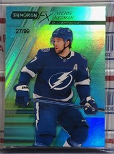 2020-21 UPPER DECK SYNERGY FX VICTOR HEDMAN, #FX-48, GREEN, SERIAL #27/99, BOLTS