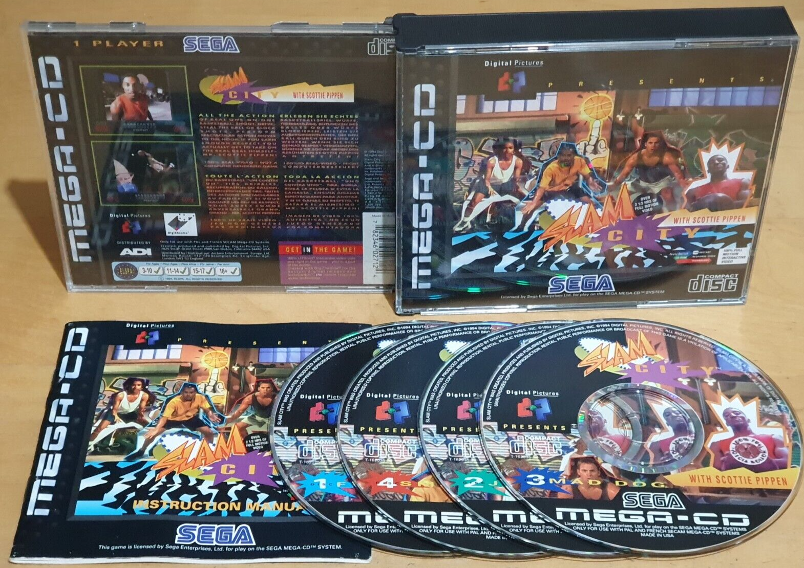 Slam City for Sega Mega CD Rare & Complete In VGC