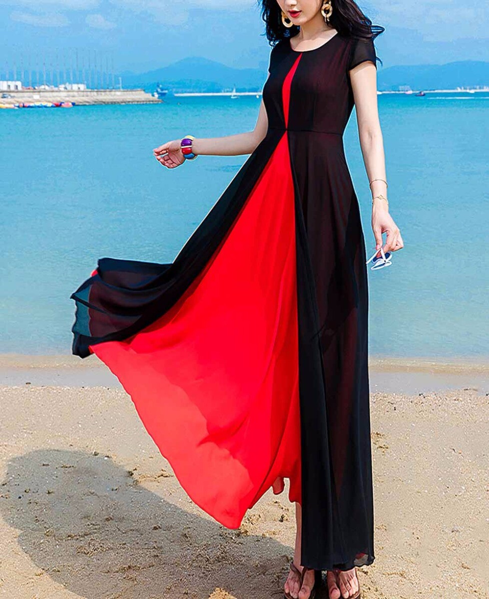 chiffon overlay a line dress Custom Made To Order Short Sleeve Bicolor A-line plus 1x-10x Y771 Sleeve Type_Spaghetti Straps Black Long Sleeve Dresses Size:Us Size 18W Just like our chiffon