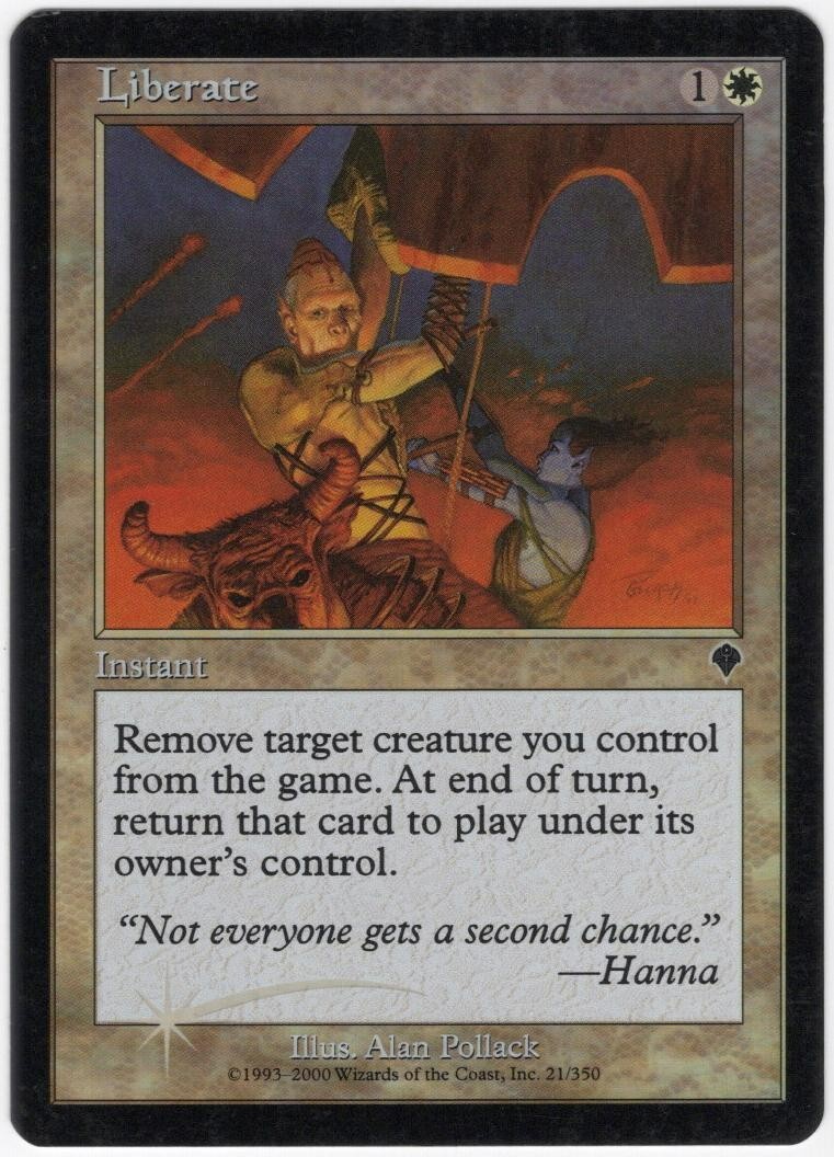Liberate 2000 Invasion FOIL White Uncommon Instant MTG SP - NM AZ2