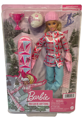 Barbie Winter Sports Snowboarder Blonde 12