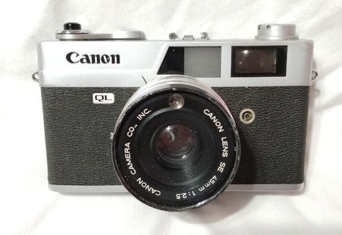 Canon Kamera Canonet QL25 Vintage und zwei Blitzgeräte alle für Teile oder Reparatur ungetestet - Bild 2 von 14