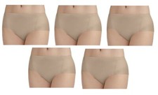 Vanity Fair Hipster Panties Sz 6-9 Damask Neutral 5 Pack 18243 NWT