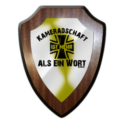 Coat of arms shield Bundeswehr camaraderie is more than just a word BW #27913