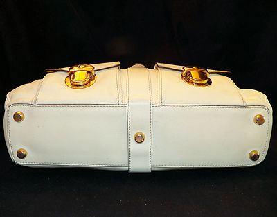 Marc Jacobs Made in Italy Venetia Satchel Ivory Leather Shoulder