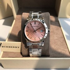 Brand New Burberry BU9124 Stainless Steel Pink Dial 34 mm Women's Watch