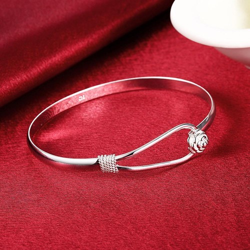 Set gioielli fiori argento sterling 925 - collana, orecchini e bracciale - regalo retrò - Foto 3 di 24