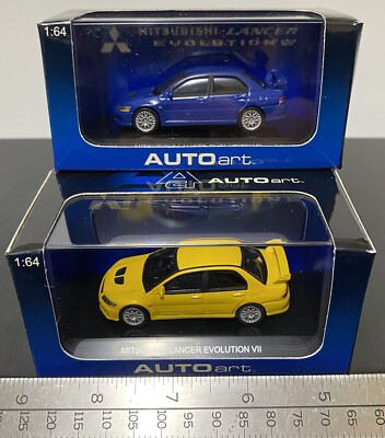 1:64 Mitsubishi Lancer Evolution EVO 7 VII Set (AUTOart) | eBay