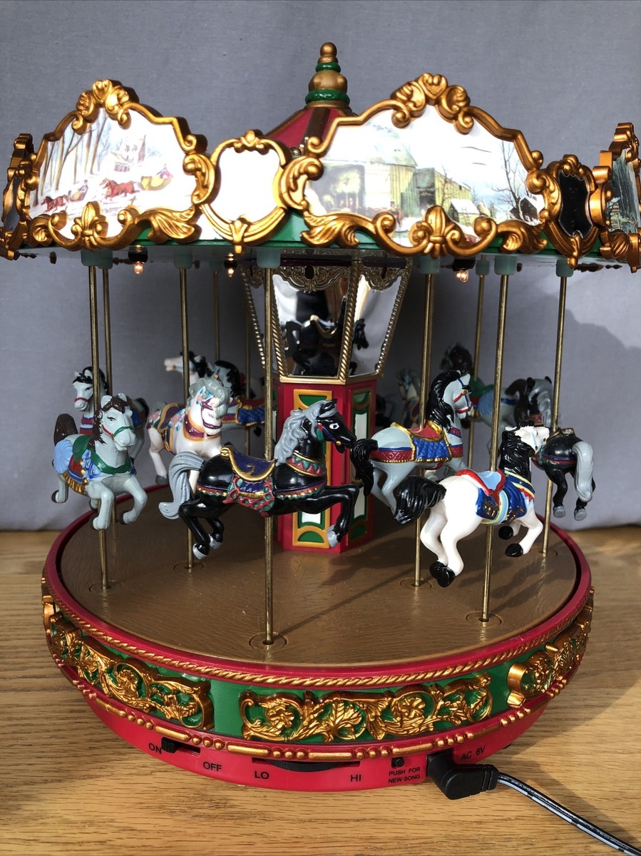 2003 MR CHRISTMAS THE CAROUSEL 15 CHRISTMAS CAROLS W/ORIG BOX
