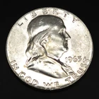 1963-D Franklin Half Dollar 90% Silver Uncirculated Brilliant Luster High Grade