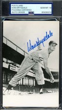 Don Drysdale Cards and Autographed Memorabilia Guide 30