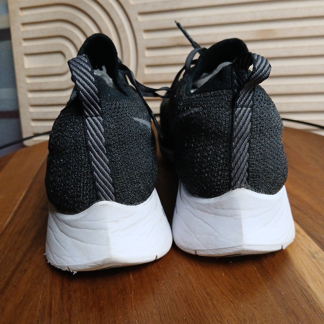 Nike Zoom Fly Flyknit Running Shoes Black Gray White AR4561 001