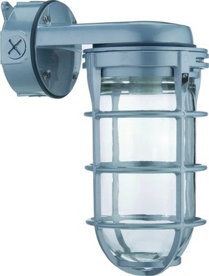 Jelly Jar Light Fixture, Incandescent Utility Vapor Tight Wall Lamp, Industri...