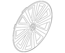 Genuine Volkswagen Wheel Cover 5n0-601-147-vzn Genuine Volkswagen Wheel Cover 5n0-601-147-vzn