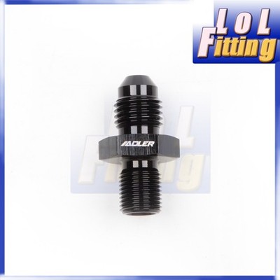 Aluminum -4AN AN4 Male Flare To 1/8'' BSP BSPP Straight Oil Fitting Adapter Black