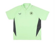 Castore Men's 2024-25 ireland presentation polo light green black- Large