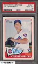 #1 2014 Topps Heritage #H571 Kyle Hendricks Cubs RC Rookie PSA 10 GEM MINT