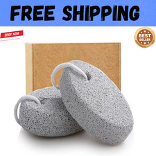 Pumice Stone Foot Scrubber for Feet Natural 1 or 2-Pack