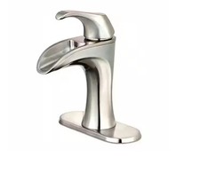 NEW Pfister Brea Single Handle Single Hole Bathroom Faucet with Deckplate