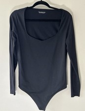 Abercrombie Fitch Bodysuits Soft A F Collection Long Sleeve Black Medium NWT