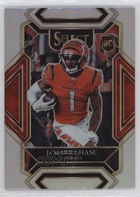 2021 Panini Select Club Level Silver Prizm Ja'Marr Chase #247 Rookie RC v9t