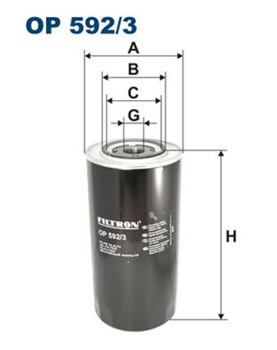 Fits FILTRON OP 592/3 OIL FILTER